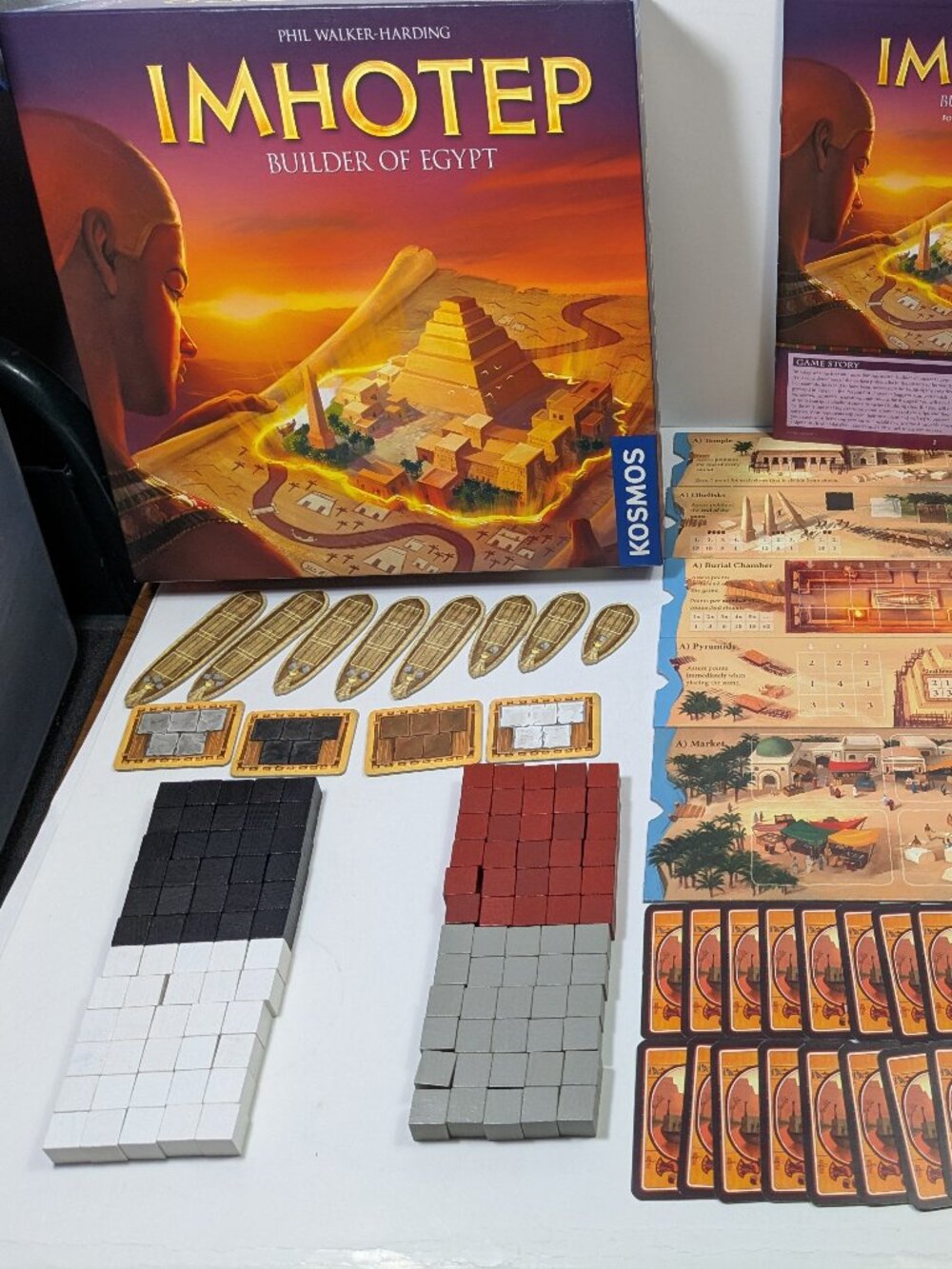 Imhotep Builder of Egypt Board Game Complete Family Game Tactical Modern